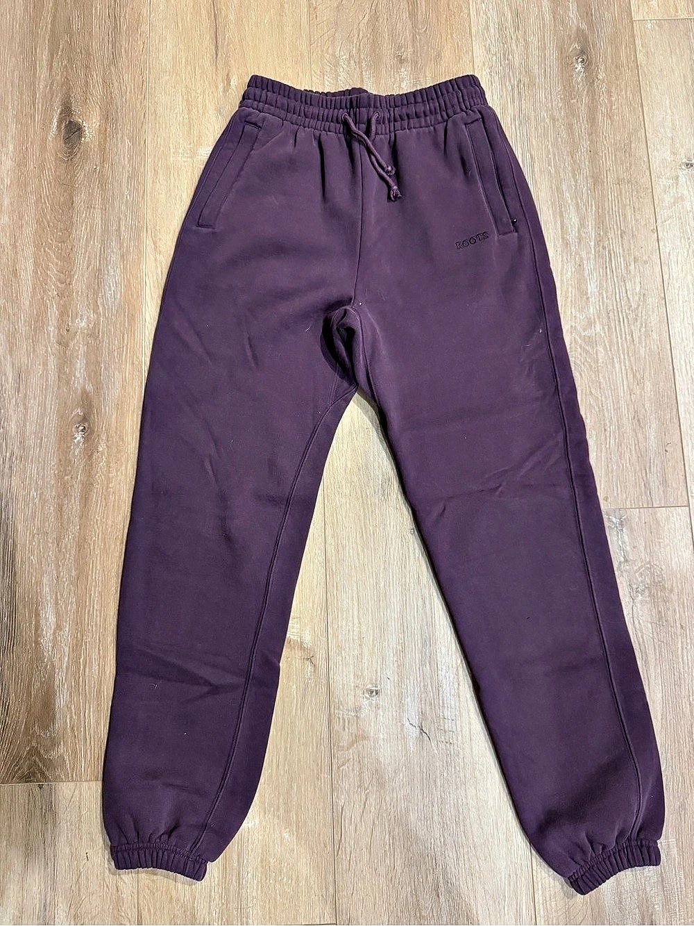 Roots Original Sweatpants Womens Purple Jogger Pants